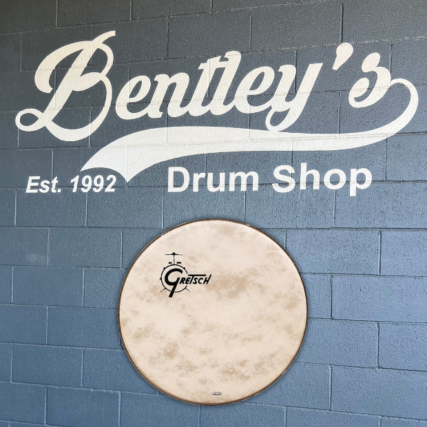 Peau de batterie en fibre de carbone avec logo personnalisé 18" pour basse Gretsch GRDHFS18O USA